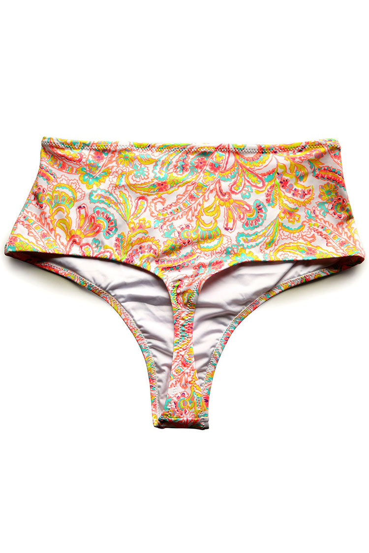 Filigree High-waisted Bikini Brazilian Bottom