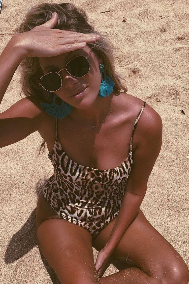 Sexy Leopard Printed One Piece Swimsuit