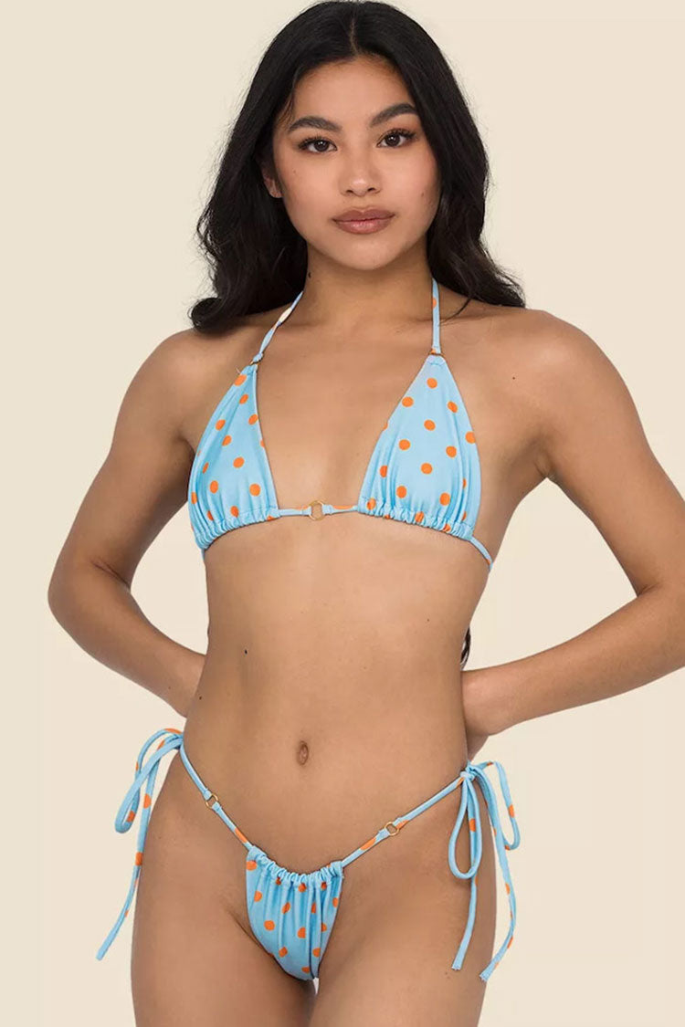 Sexy Strappy Slide Triangle String Bikini Two Piece Swimsuit